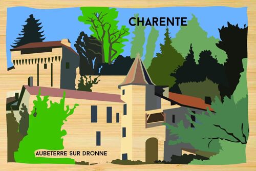 Carte postale en bamboo - CM0336 - Régions de France > Poitou-Charentes > Charente, Régions de France > Poitou-Charentes, Régions de France