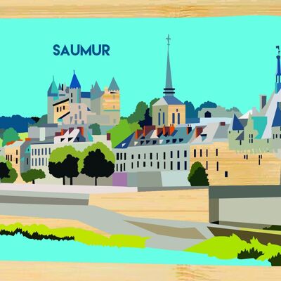 Carte postale en bamboo - CM0493 - Régions de France > Pays de la Loire > Maine et Loire, Régions de France > Pays de la Loire, Régions de France
