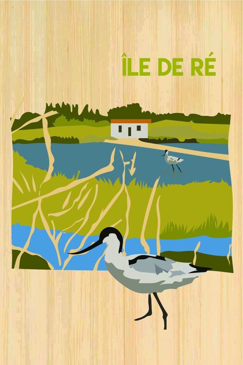 Carte postale en bamboo - CM0606 - Régions de France > Poitou-Charentes > Charente Maritime, Régions de France > Poitou-Charentes, Régions de France