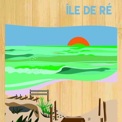 Carte postale en bamboo - CM0607 - Régions de France > Poitou-Charentes > Charente Maritime, Régions de France > Poitou-Charentes, Régions de France