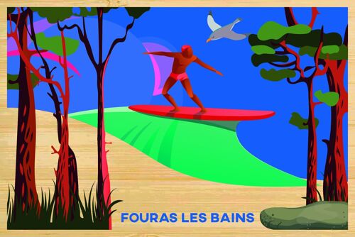 Carte postale en bamboo - CM0612 - Régions de France > Poitou-Charentes > Charente Maritime, Régions de France > Poitou-Charentes, Régions de France