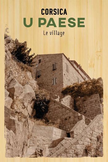 Carte postale en bamboo - TK0619 - Régions de France > Corse, Régions de France