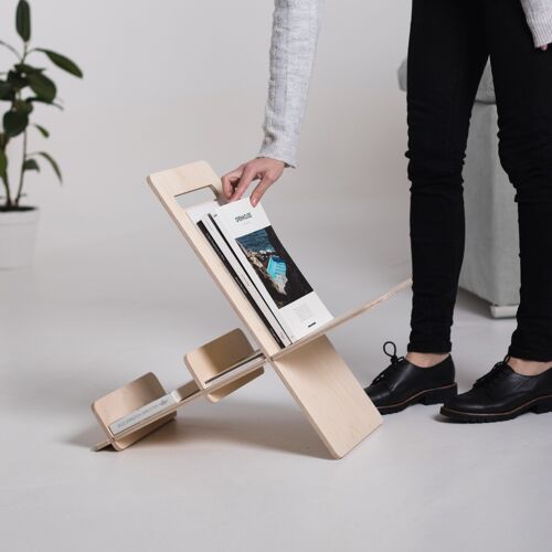 minimalist magazine rack - DEBOOK