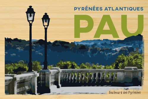 Carte postale en bamboo - TK0640 - Régions de France > Aquitaine, Régions de France > Aquitaine > Pyrénées Atlantiques, Régions de France