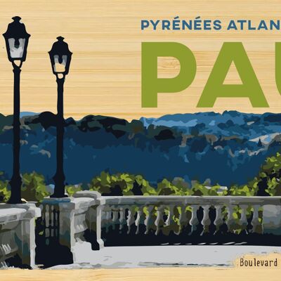 Carte postale en bamboo - TK0640 - Régions de France > Aquitaine, Régions de France > Aquitaine > Pyrénées Atlantiques, Régions de France