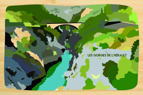 Carte postale en bamboo - CM0641 - Régions de France > Languedoc-Roussillon > Hérault, Régions de France > Languedoc-Roussillon, Régions de France