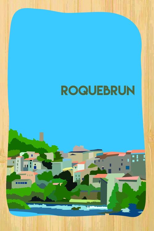 Carte postale en bamboo - CM0654 - Régions de France > Languedoc-Roussillon > Hérault, Régions de France > Languedoc-Roussillon, Régions de France
