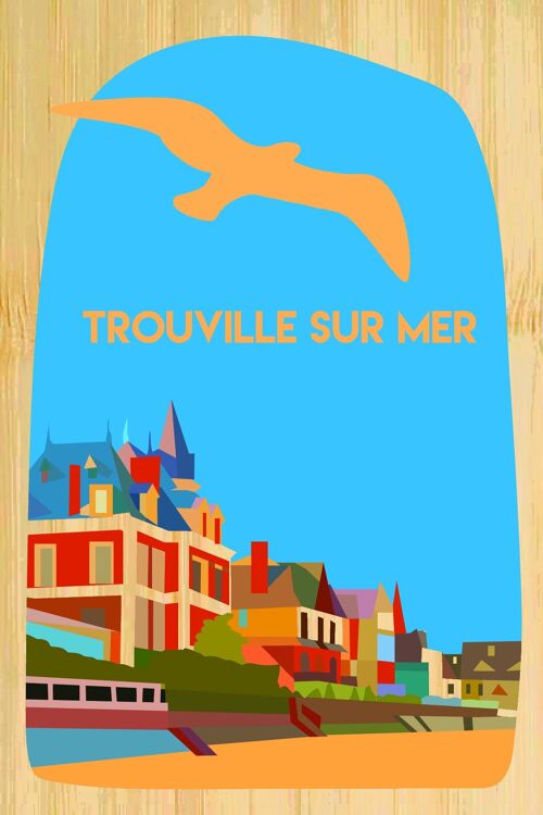 Carte postale en bamboo - CM0693 - Régions de France > Basse-Normandie, Régions de France > Basse-Normandie > Calvados, Régions de France