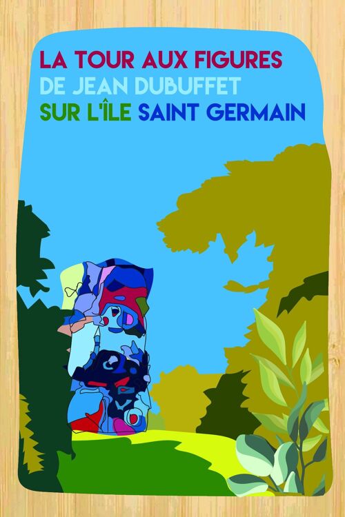 Carte postale en bamboo - CM0902 - Régions de France > Ile-de-France > Hauts de Seine, Régions de France > Ile-de-France, Régions de France