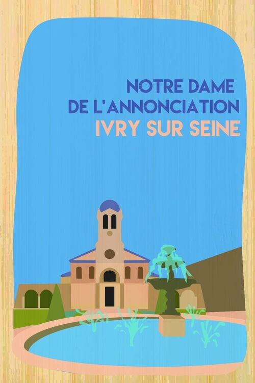 Carte postale en bamboo - CM0926 - Régions de France > Ile-de-France, Régions de France, Régions de France > Ile-de-France > Val de Marne