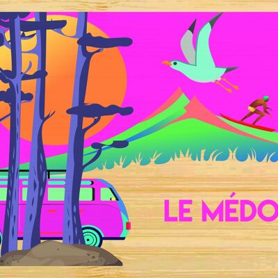 Carte postale en bamboo - CM1095 - Régions de France > Aquitaine, Régions de France > Aquitaine > Gironde, Régions de France