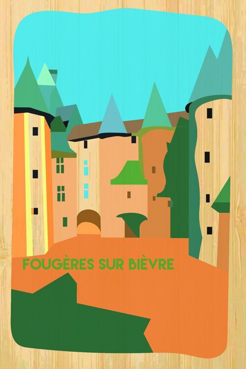 Carte postale en bamboo - CM1104 - Régions de France > Centre, Régions de France > Centre > Loir et Cher, Régions de France