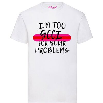 Camiseta Gcci Problemas Roja