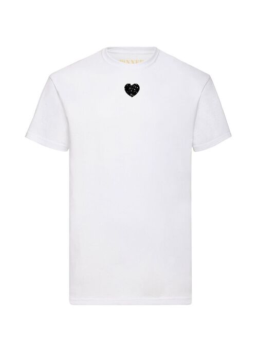 T-shirt Glitter Black Heart