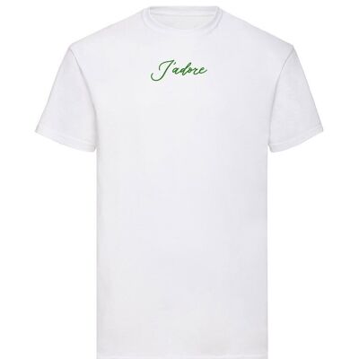 T-Shirt aus grünem Samt Jadore