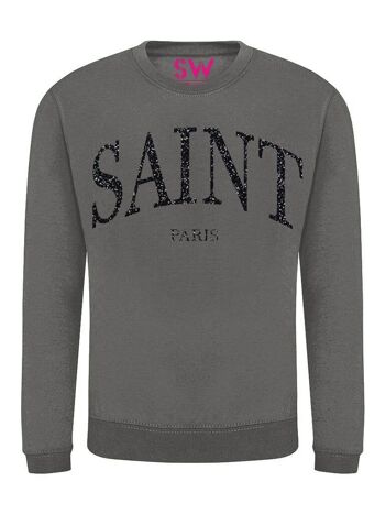 Pull Saint Paris Noir Pailleté 1