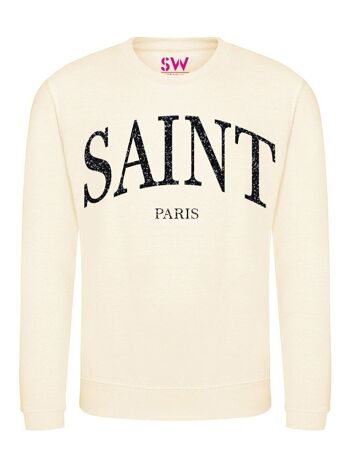 Pull Saint Paris Noir Pailleté 3