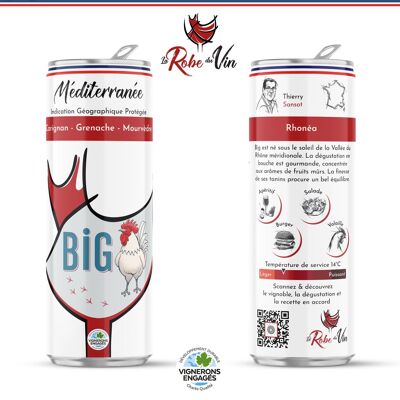 IGP MÉDITERRANÉE ROUGE "Big" Vin en canette 25cl