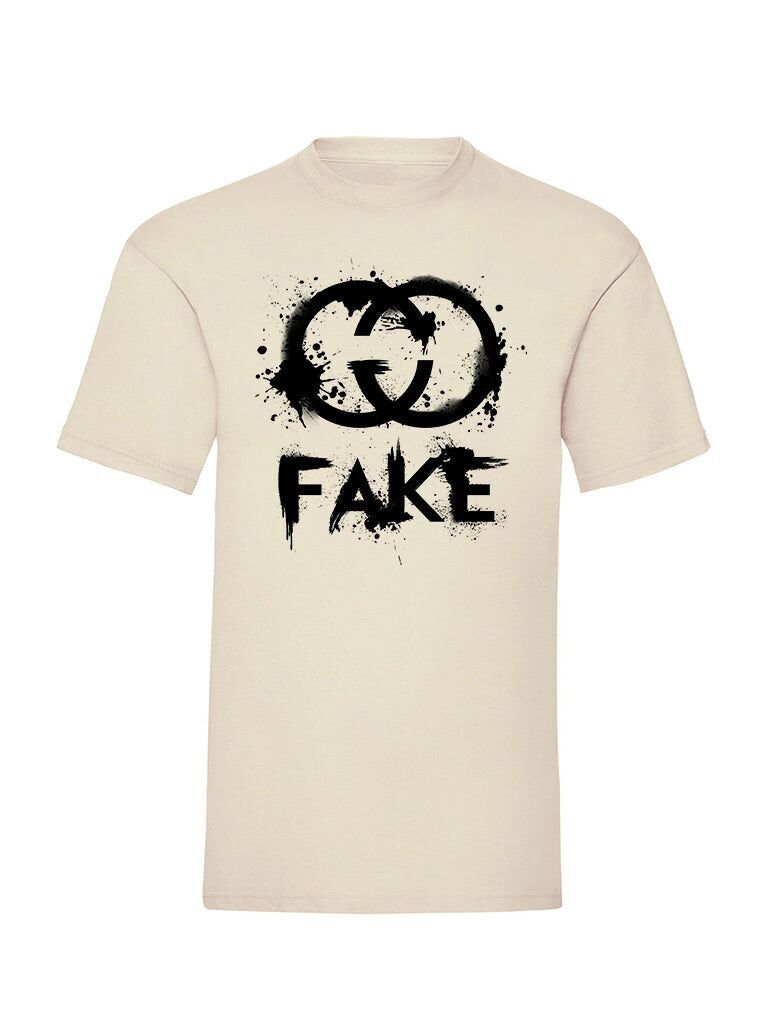 T-shirt Noir Faux GCCI