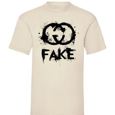 T-Shirt Schwarz Fake GCCI