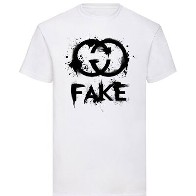 T-Shirt Schwarz Fake GCCI