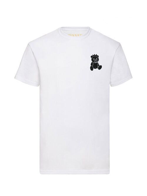 T-shirt Black Glitter Teddy Bear Chest