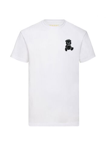 T-shirt Teddy Bear Poitrine Noir Pailleté 1