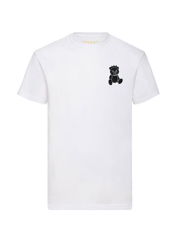 T-shirt Teddy Bear Poitrine Noir Pailleté 2