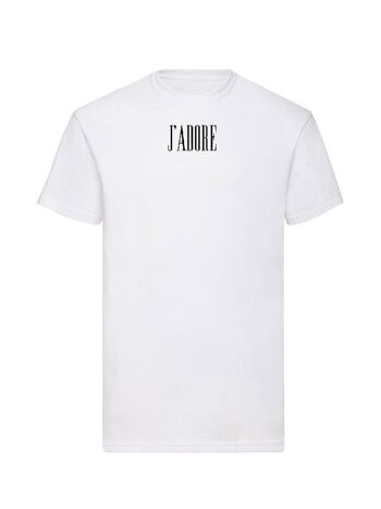 T-shirt Jadore en Velours Noir 2