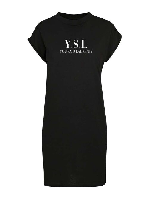 T-shirt Dress Dress White YSL You Said Laurent