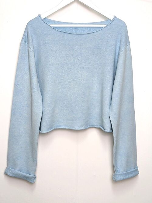 Hemp crop-top sweatshirt