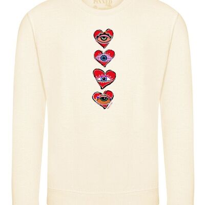 Maglione Occhi Cuore