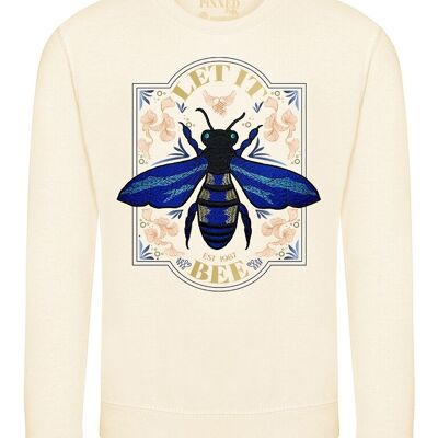 Pullover Let It Bee Blue