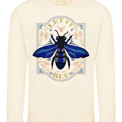 Maglione Let It Bee Blu