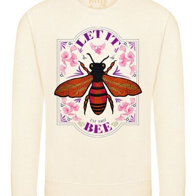 Maglione Let It Bee Arancione