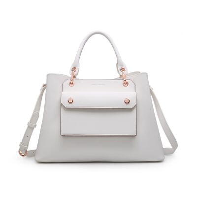 Olivia tote  bag white
