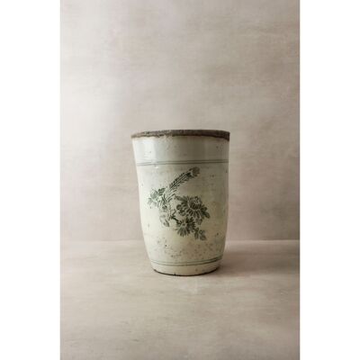Glasierter Chizou-Blumentopf im Vintage-Stil – 4
