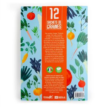 Livre Légumes insolites avec 12 sachets de graines  - Plume de carotte 6