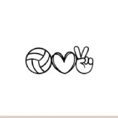 Sioou temporary tattoo - Volleyball