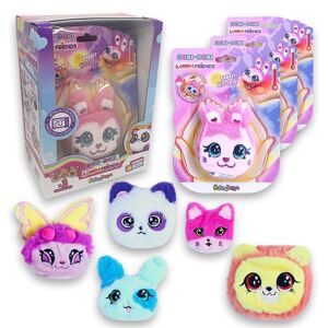 Doki Doki Warm Friends - Peluche chauffe-mains : Coffret rigolo avec 3 personnages différents