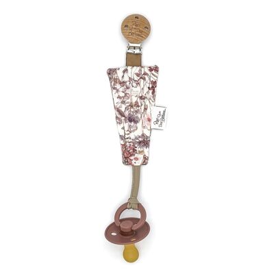 liberty wild flowers pacifier clip