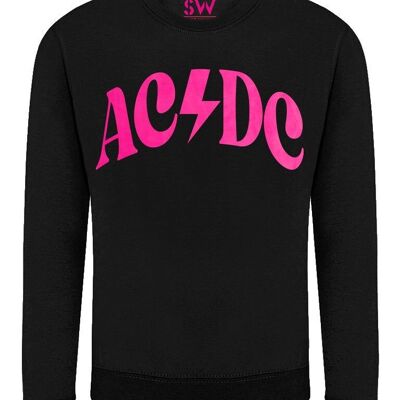 Maglione ACDC Velluto Rosa