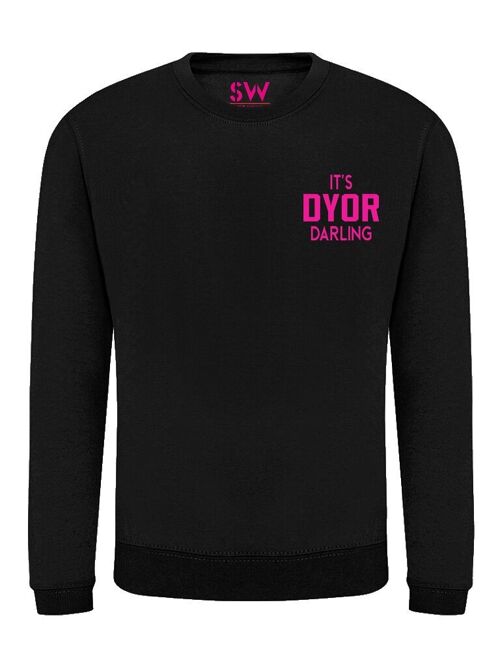 Sweater Dyor Darling Hot Pink Velvet Chest