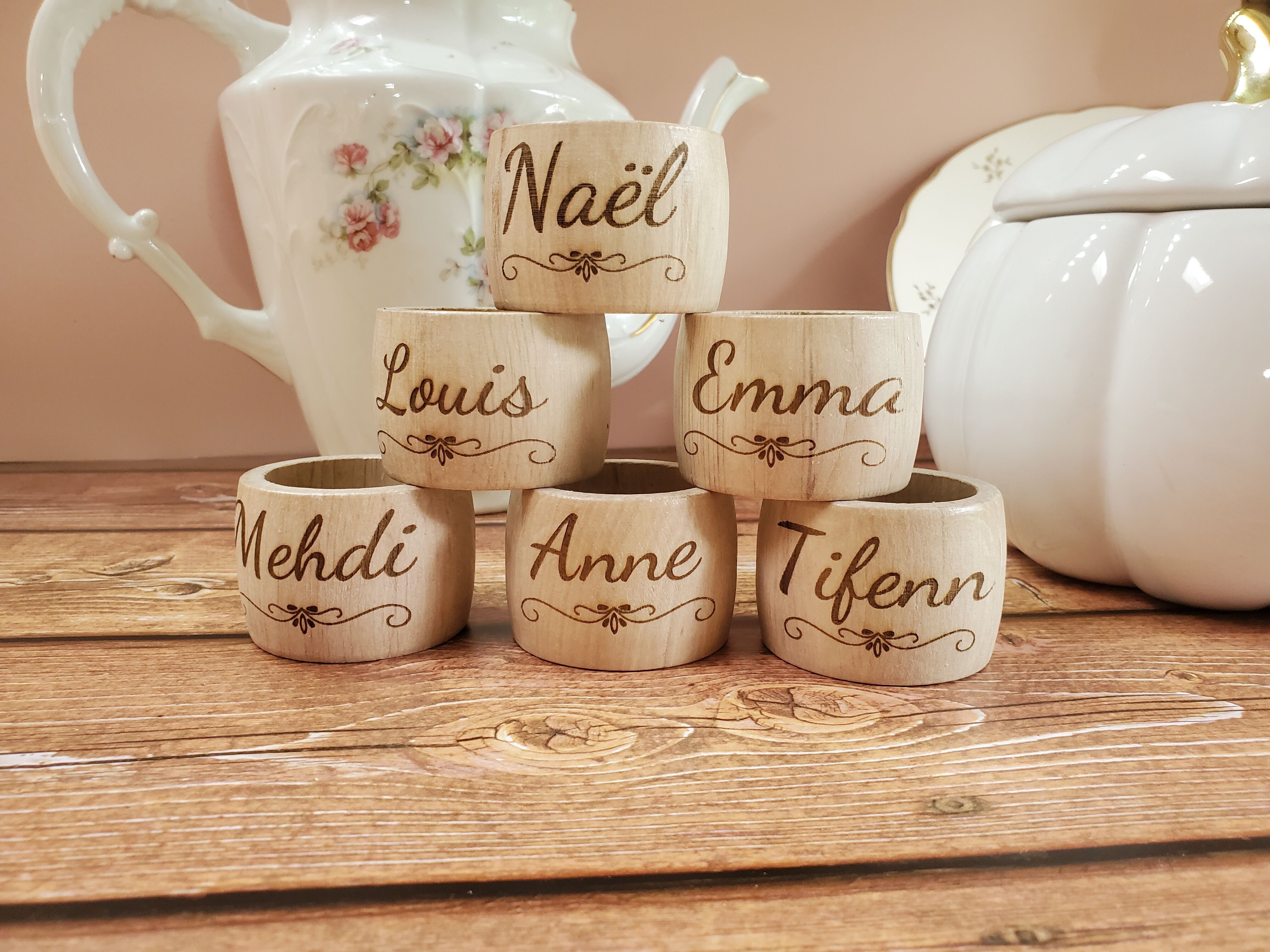 Portatovaglioli personalizzati (personalizzazione identica)