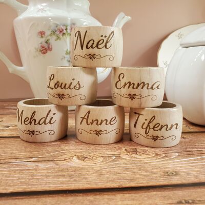 Personalized Napkin Rings (identical personalization)