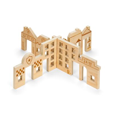 Divisori della città di Discovery - Small World Play - Giocattolo in legno