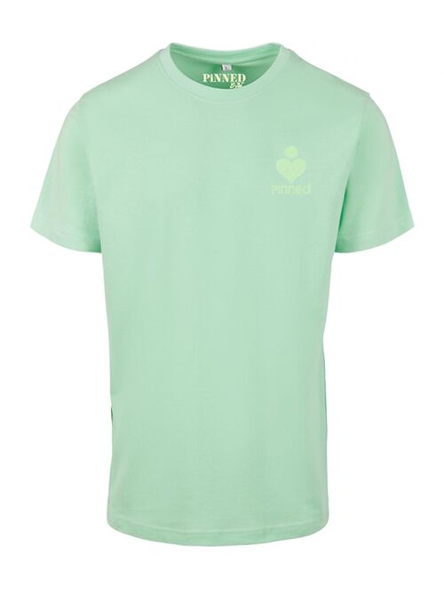 Regular T-shirt PiNNED Neon Green Glitter Chest