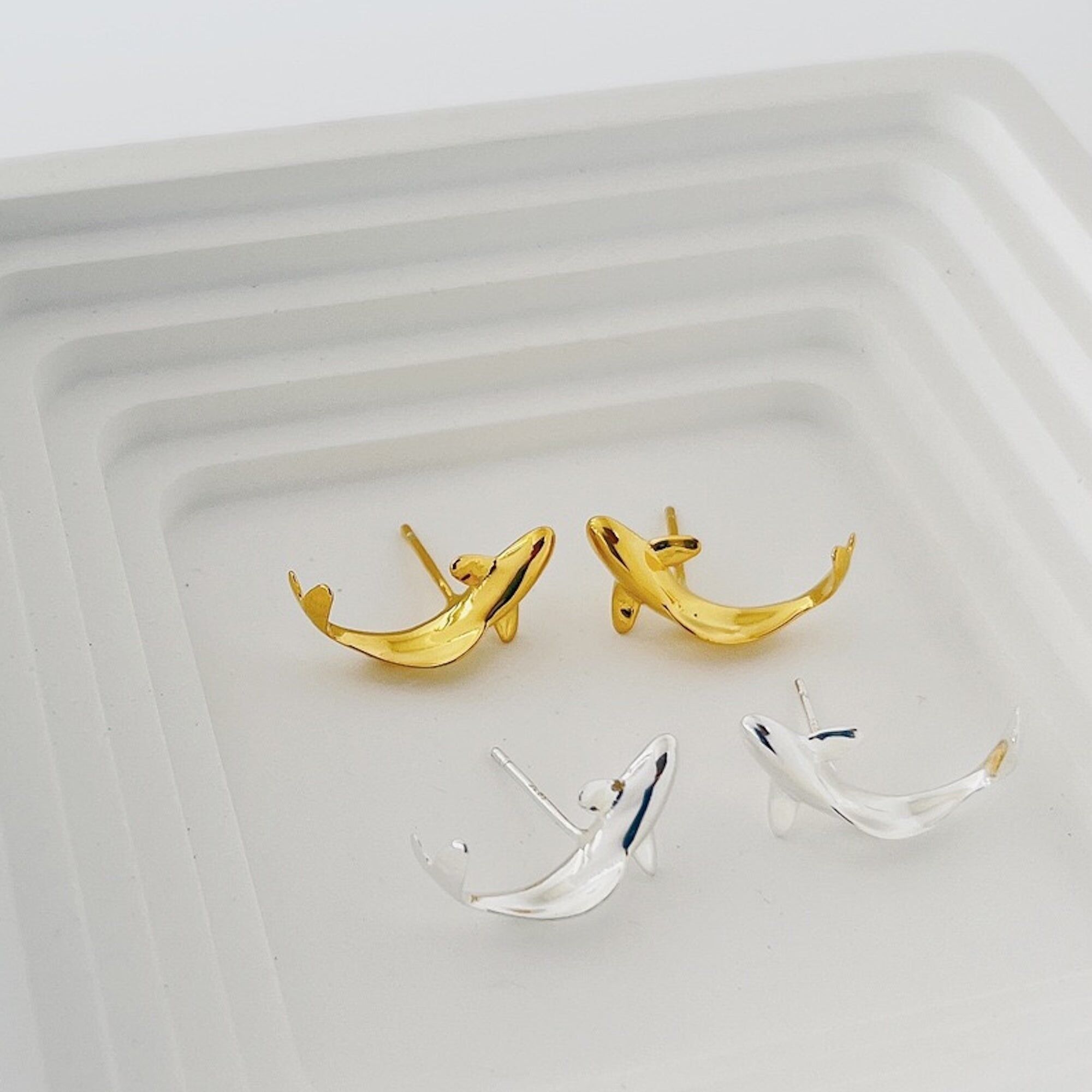 Joy Fish – Einzigartige Wickelohrringe – ein Paar