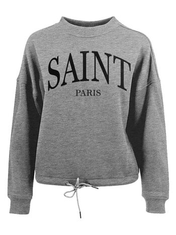 Pull Limité Saint Paris Velours Noir 1