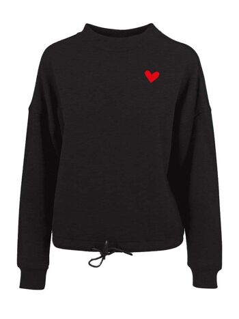 Limited Pull Velours Coeur Rouge 6